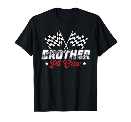 Brother Pit Crew Race Car Birthday Family Racing T-Shirt