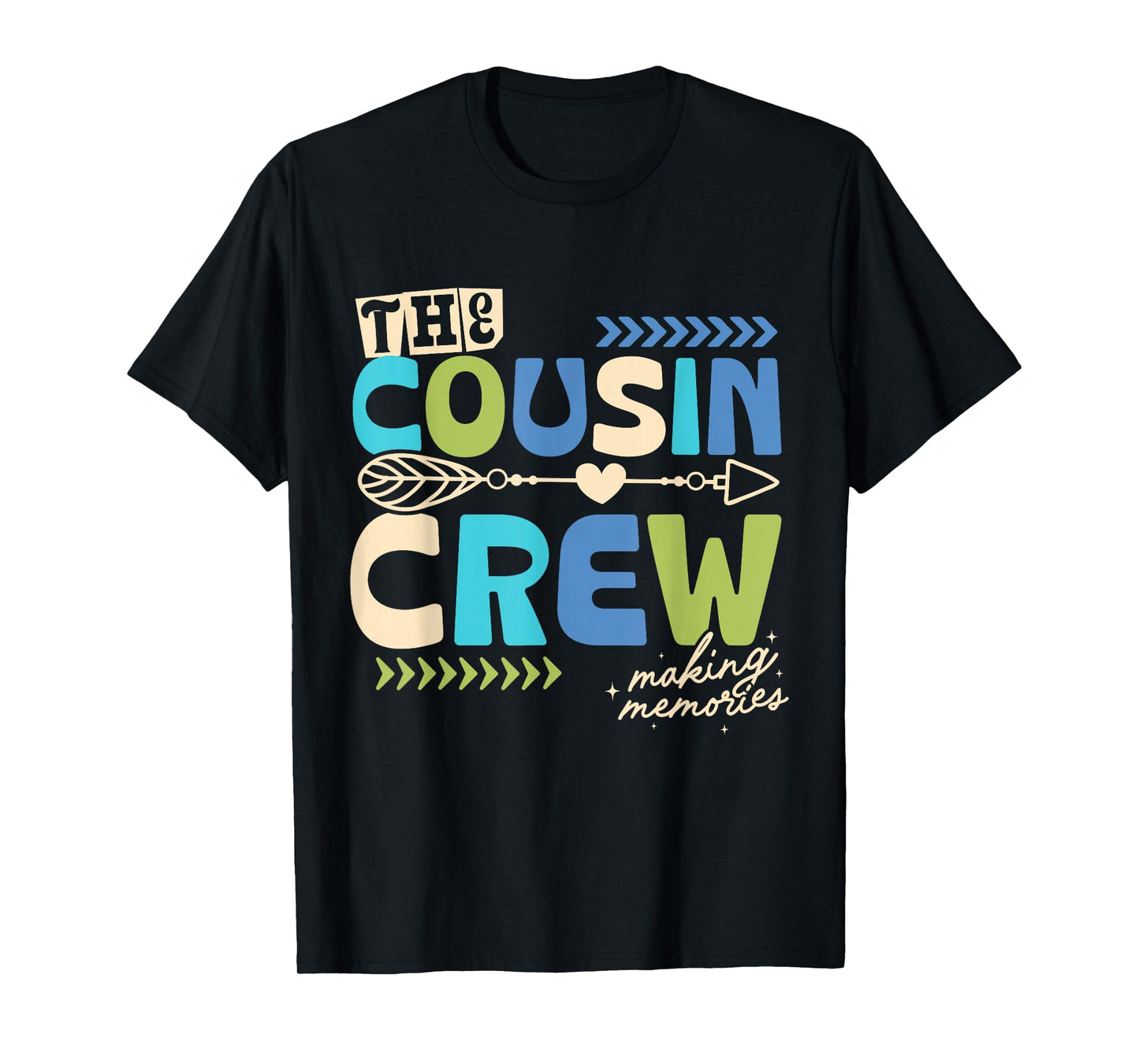 Cousin Crew 2026 Making Memories Family Vacation Camp Kids T-Shirt