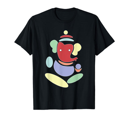 Abstract Art Hindu Elephant God Ganesha Ganpati T-shirt