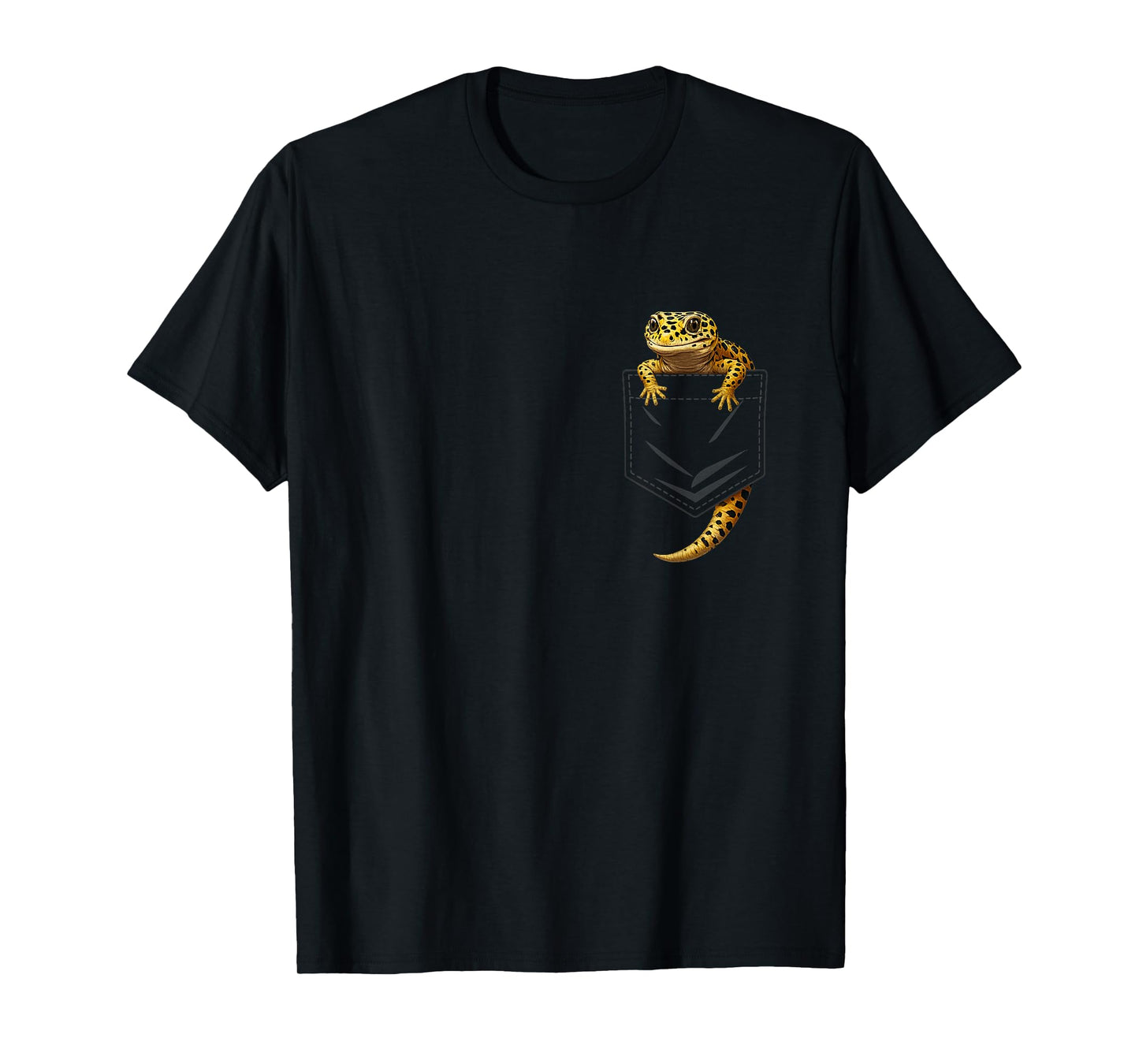 Cute Reptile Lizard Leopard Gecko Pocket Gifts Men Women kid T-Shirt