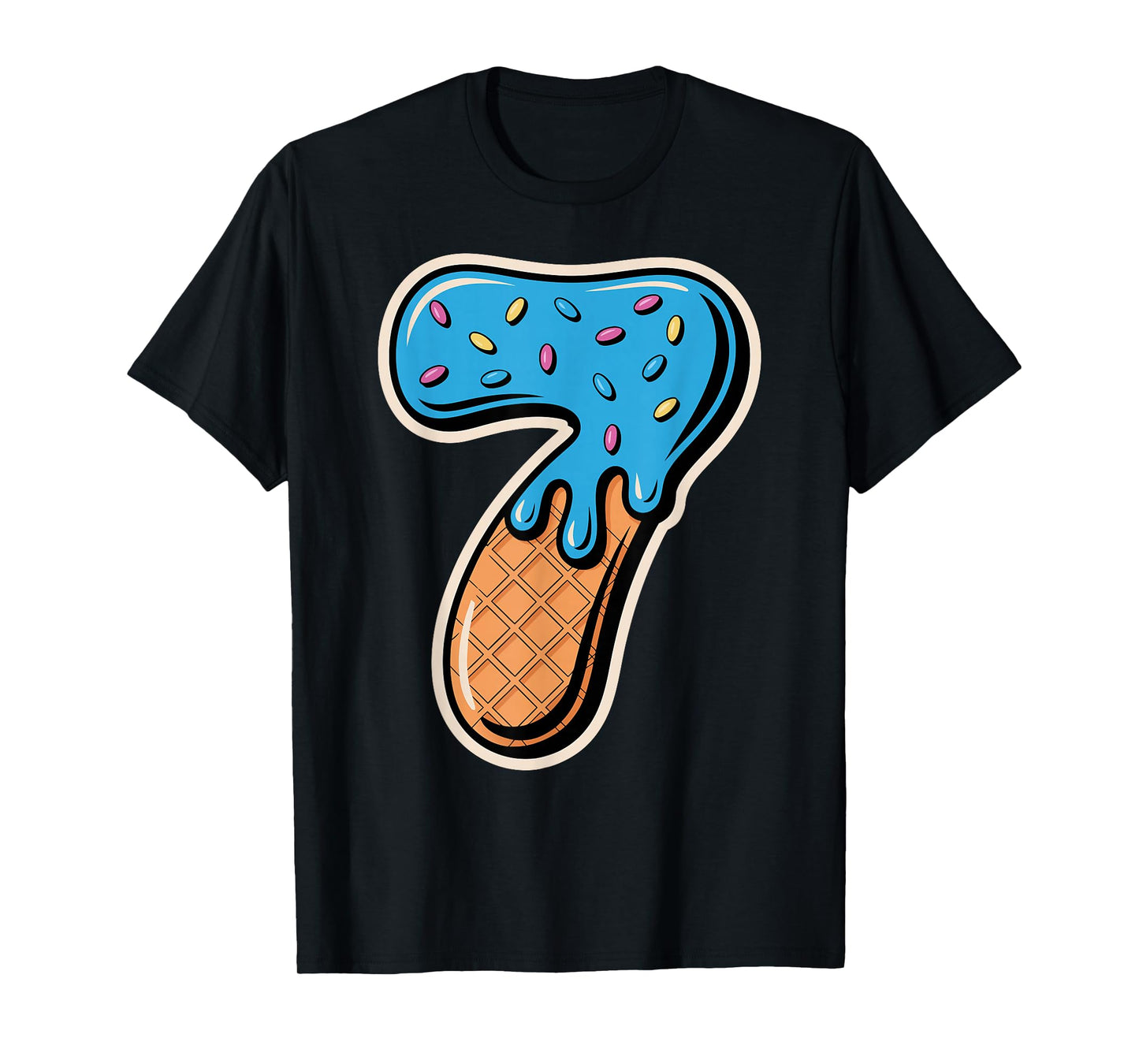 67 Halloween Costume Duo Matching Number 6 and 7 Ice Cream T-Shirt
