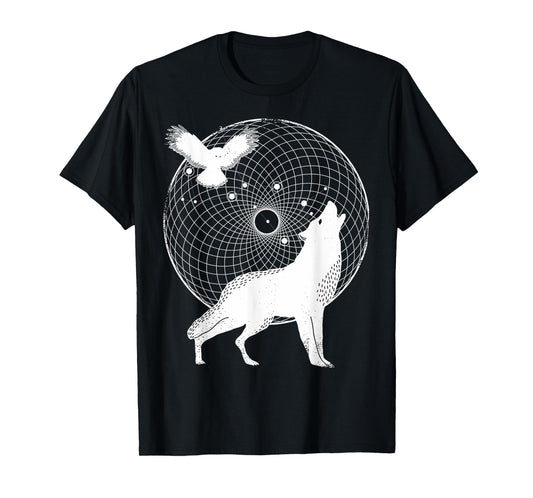 The Dharma Store - Torus Wolf - Sacred Geometry T-Shirt