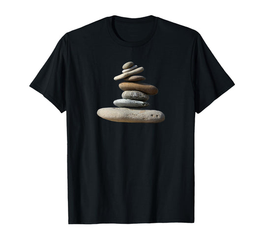 Balanced Rocks Zen Centered Yoga Peace Meditation T-Shirt T-Shirt