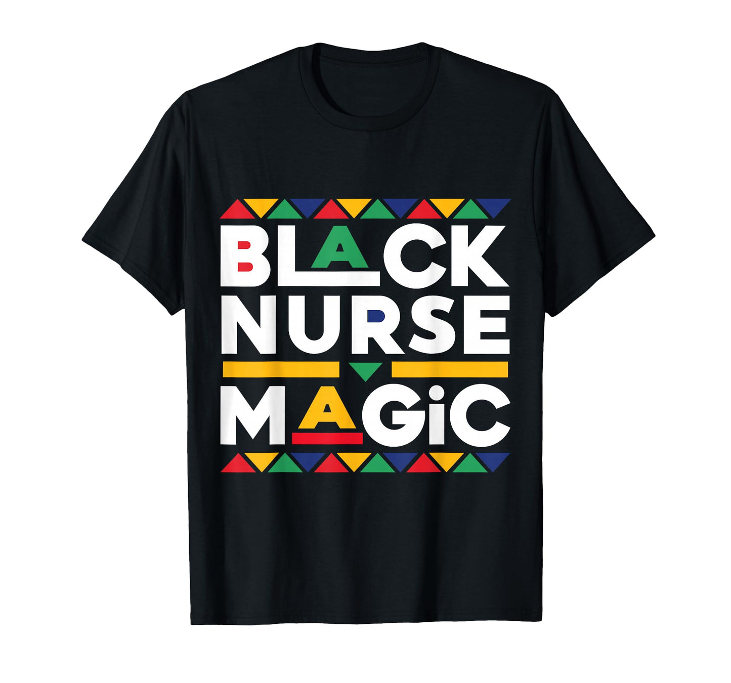 Pride Black Nurse Magic Black History Month Nurse T-Shirt