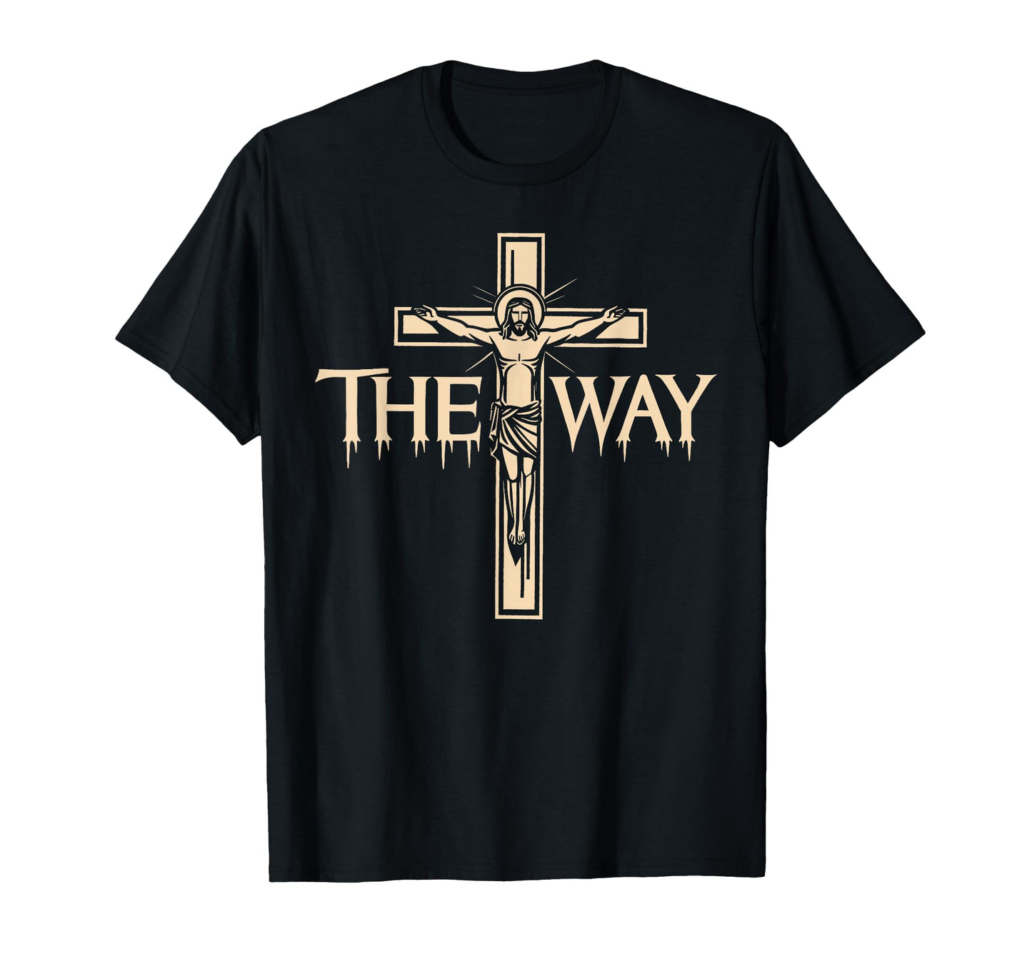 The Way Jesus Cross Graphic Scripture Inspired Wear T-Shirt