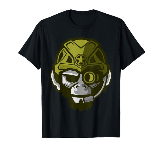 Group Leader Male Gorilla King Of The Beasts Gorilla Army T-Shirt