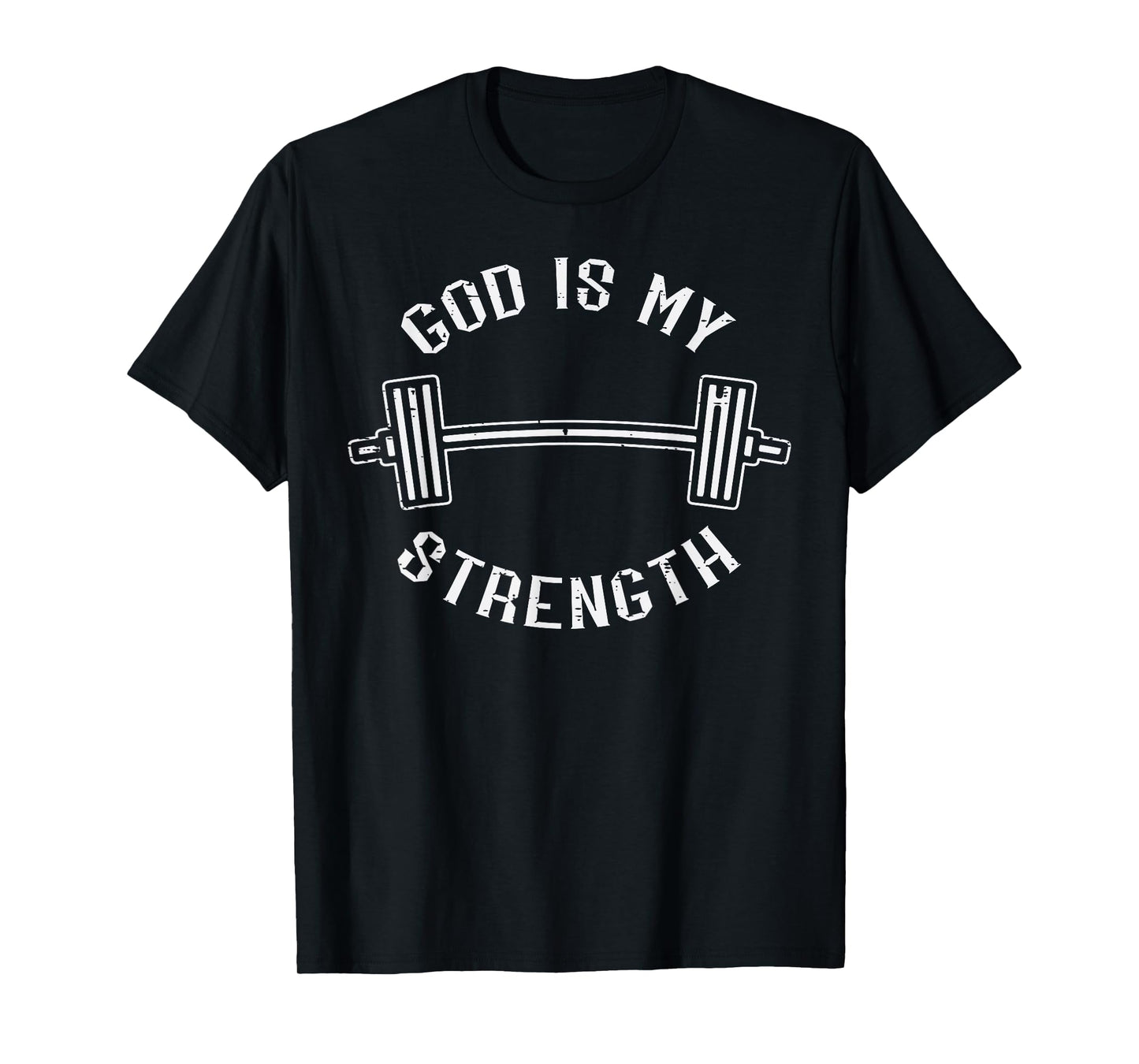 Gym God Is My Strength Christian Workout Fitness Women Men T-Shirt