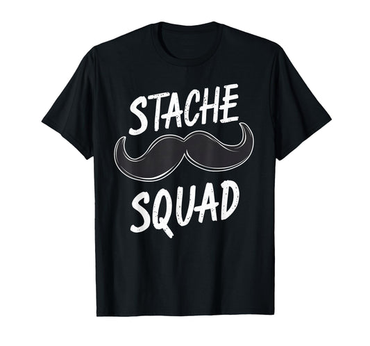 Stache Squad Mustache Group Costume T-Shirt