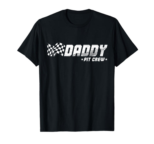 Daddy Pit Crew Race Car Birthday Family Racing T-Shirt