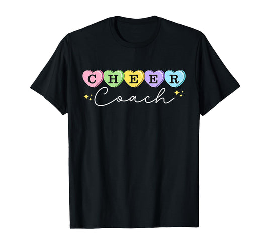 Heart Candy Valentines Cheer Coach Cheerleading Women T-Shirt