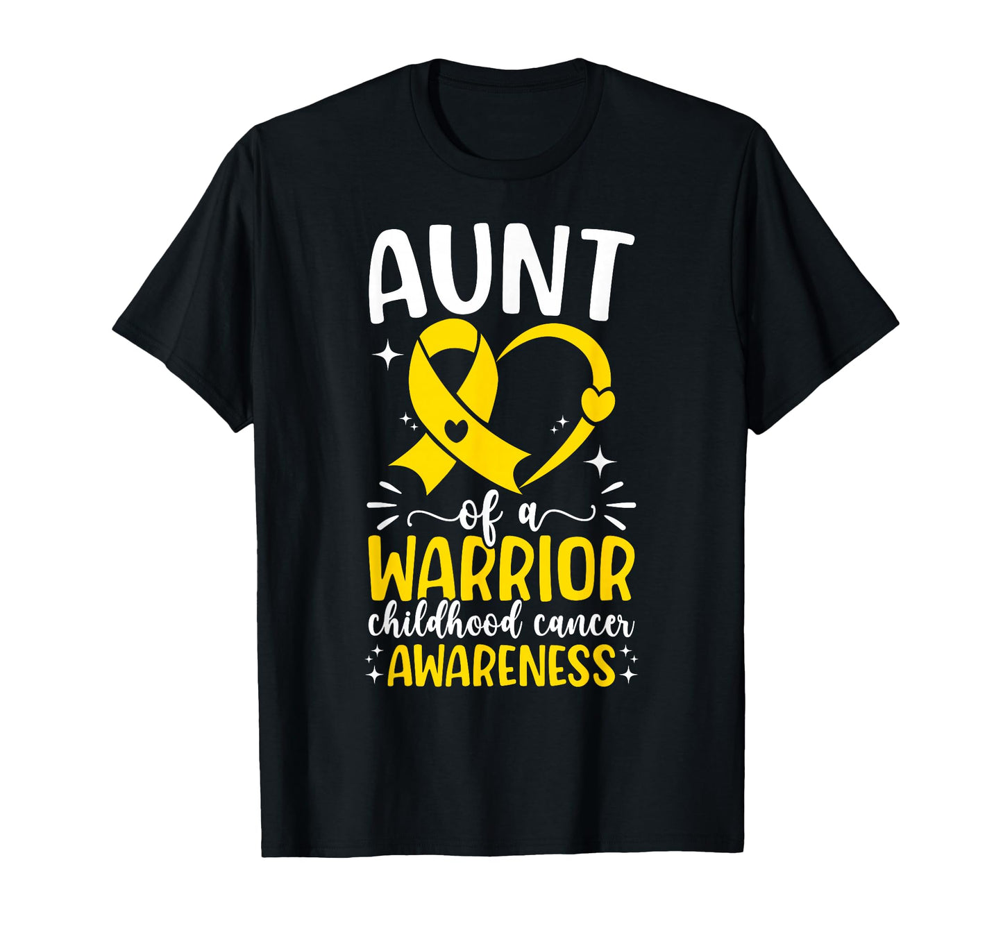 Childhood Cancer Aunt of A Childhood Cancer Warrior Aunt T-Shirt