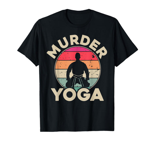 Vintage Jiu Jitsu Shirt Brazilian Jiu Jitsu Murder Yoga BJJ T-Shirt