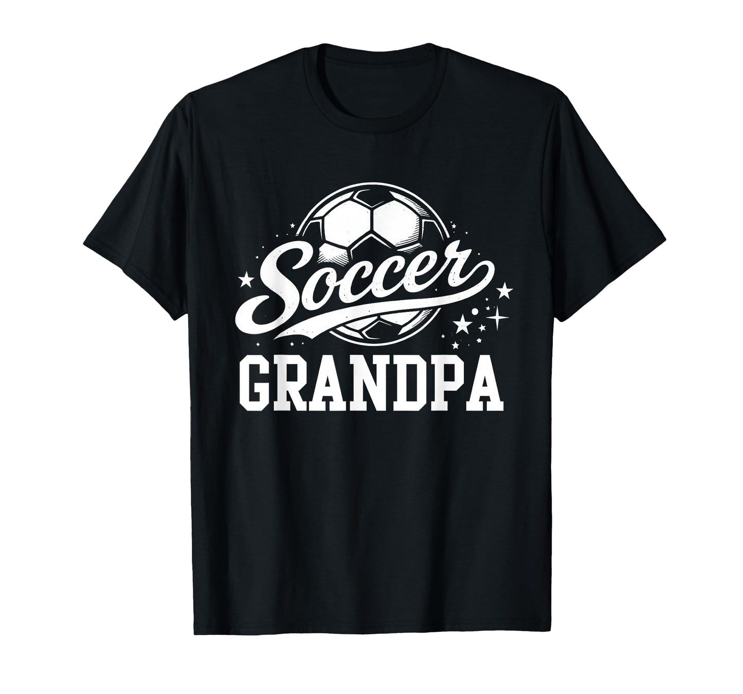 Soccer Grandpa Vintage Soccer Ball T-Shirt