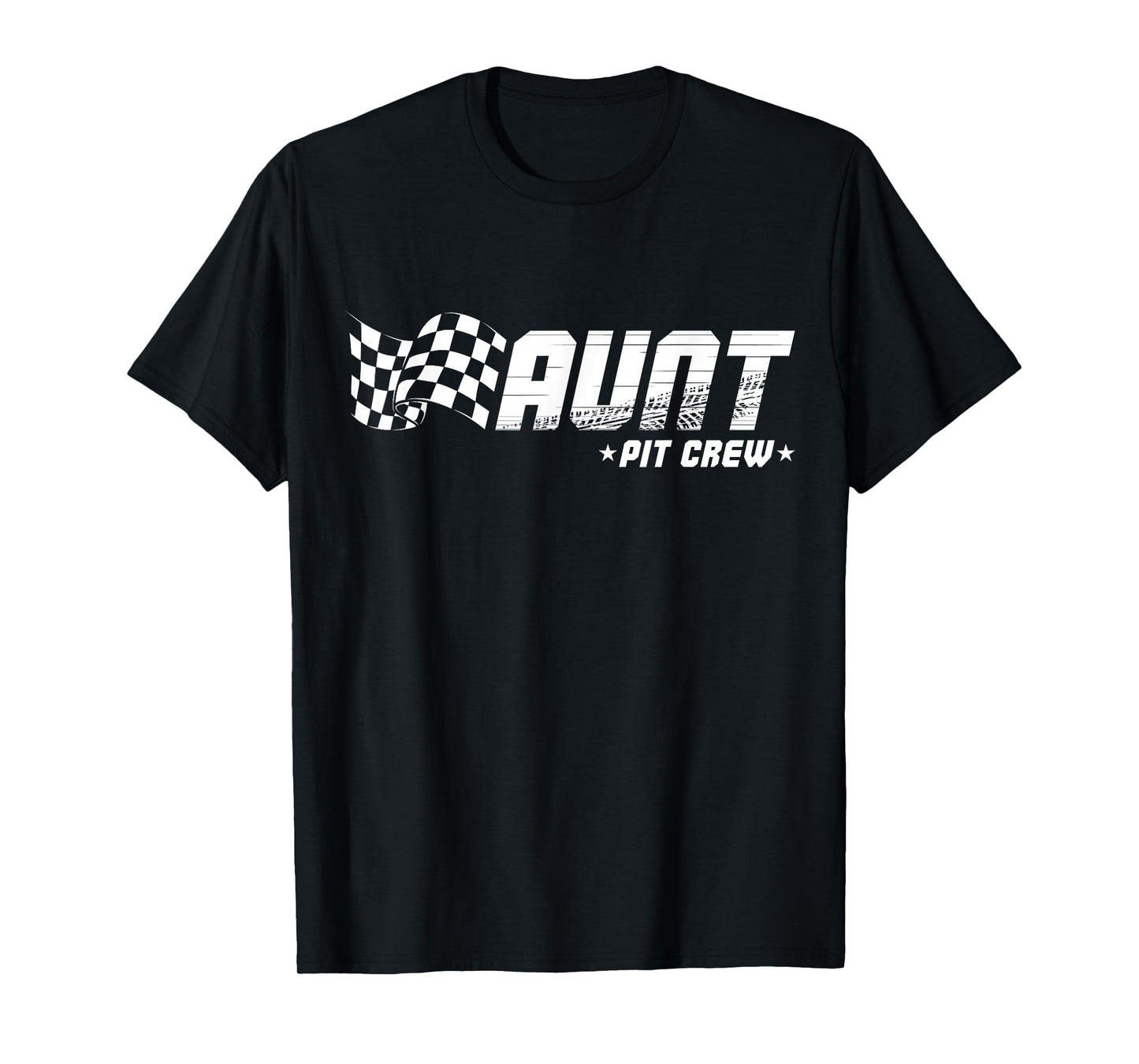 Aunt Pit Crew Race Car Birthday Family Racing T-Shirt