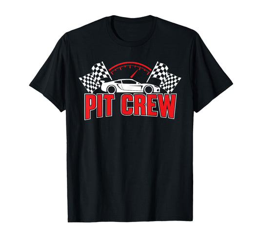 Pit Crew Birthday Race Car Racing Family Matching Adult Kids T-Shirt