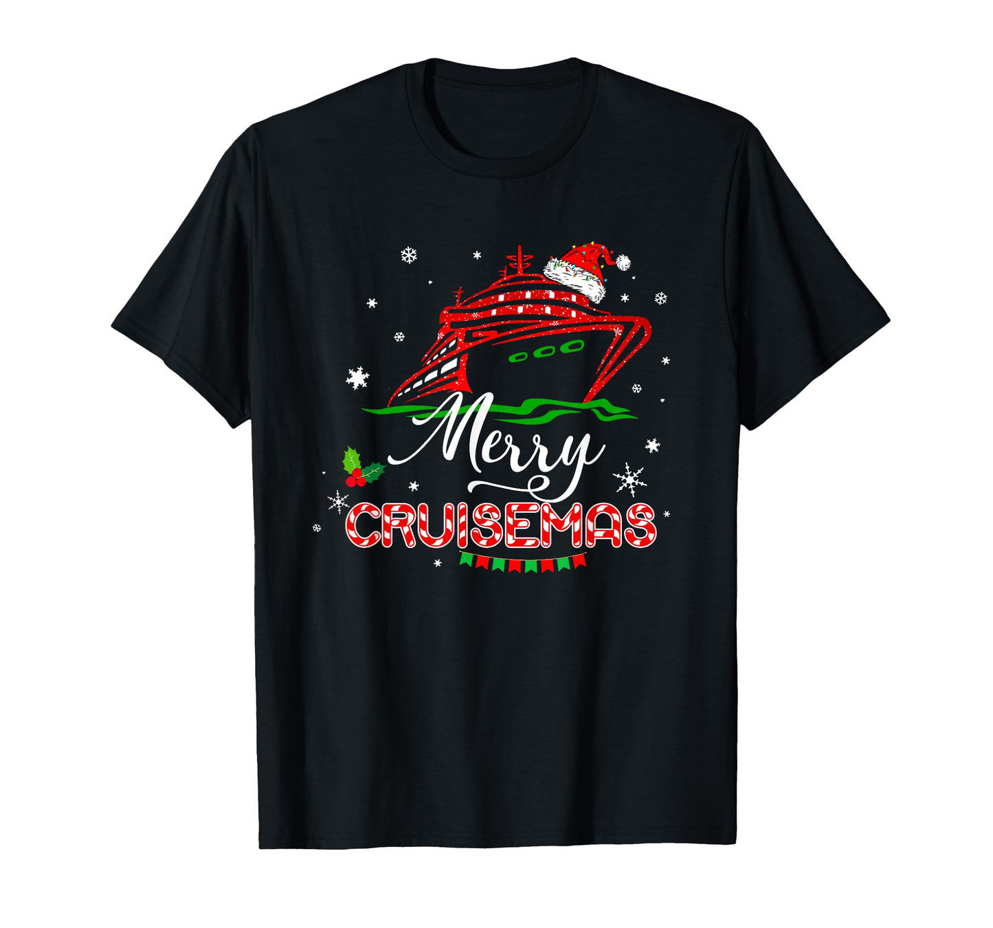 Funny Family Cruise Christmas Merry Cruisemas Boat Trip Xmas T-Shirt