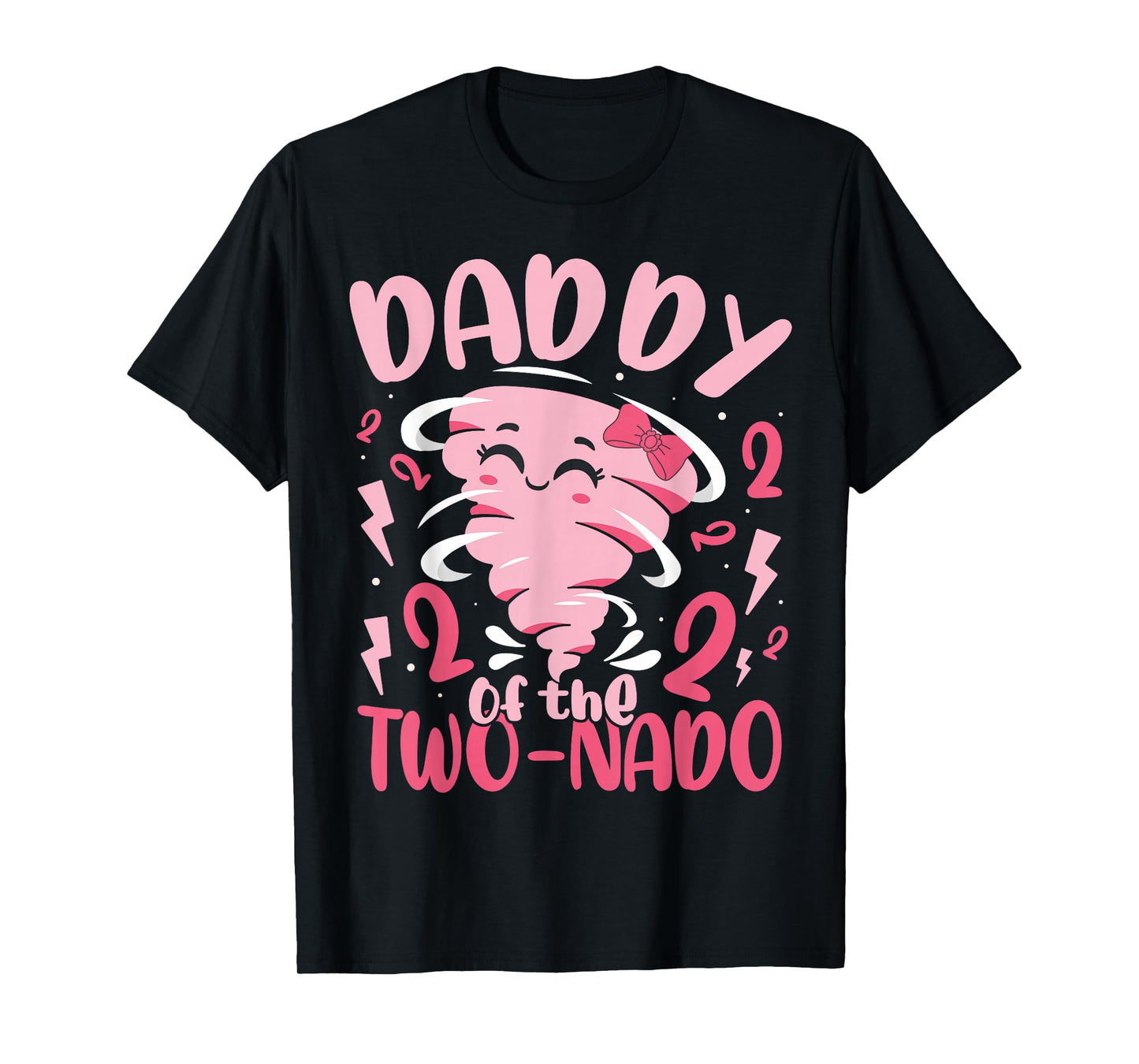 Daddy of the Two-nado Tornado Theme 2nd Birthday Party Kids T-Shirt
