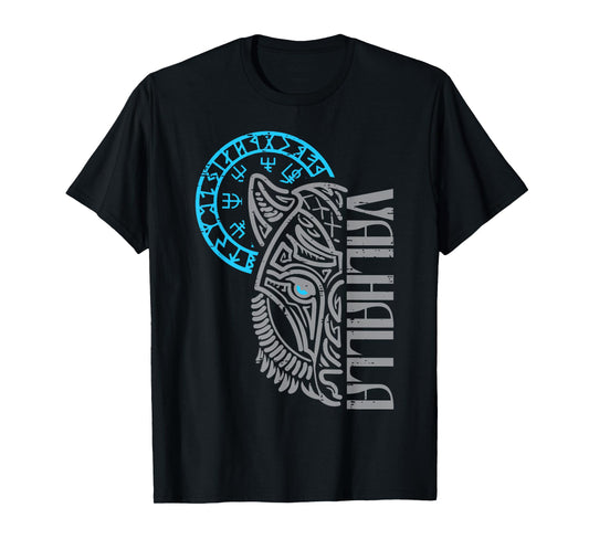 Viking Valhalla Wolf Mask Norse Mythology Men Women Kids T-Shirt