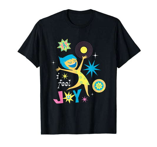 Disney Pixar Inside Out 2 Yay! I Feel Joy Vintage Logo T-Shirt