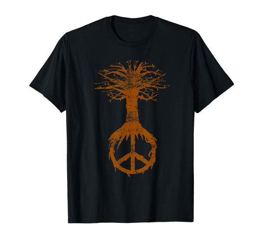 Hippie Tree Peace Sign Shirt | Cute Nature Lovers Tee Gift