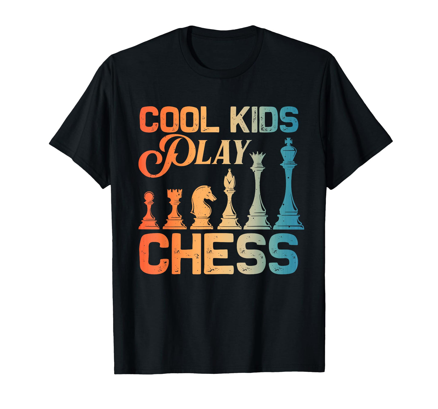 Cool Chess Art For Kids Boys Girls Chess Lover Chess Player T-Shirt