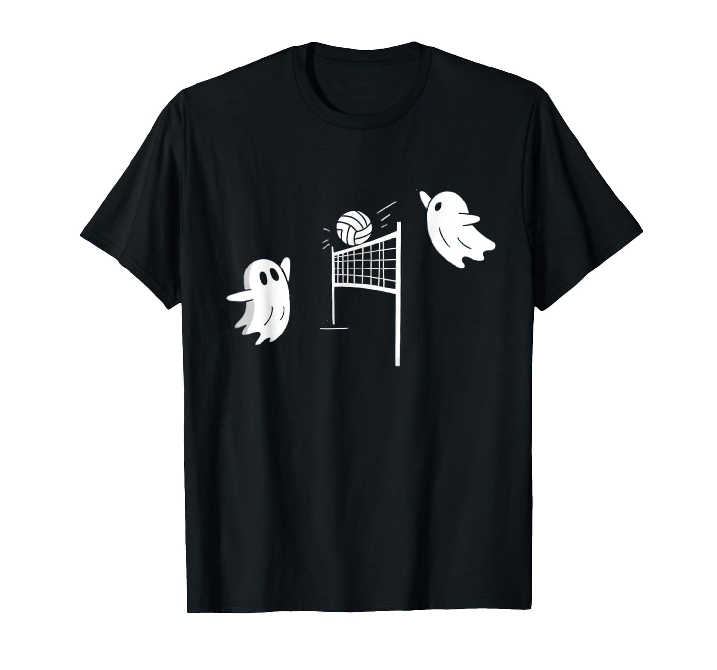 Funny Volleyball Halloween Ghost-Volleyball Sports Lovers T-Shirt
