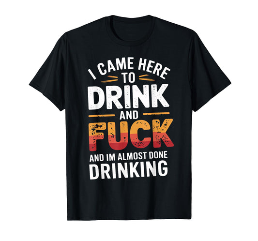 I Came Here To Drink And Fck Funny Party T-Shirt