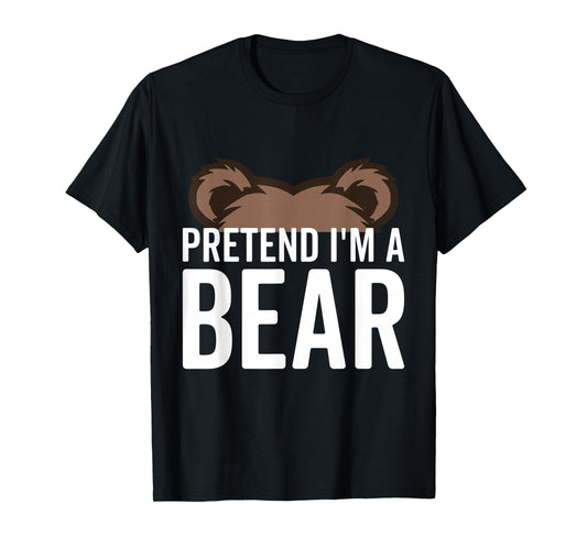 Pretend I'm A Bear Lazy Halloween Costume Halloween party T-Shirt
