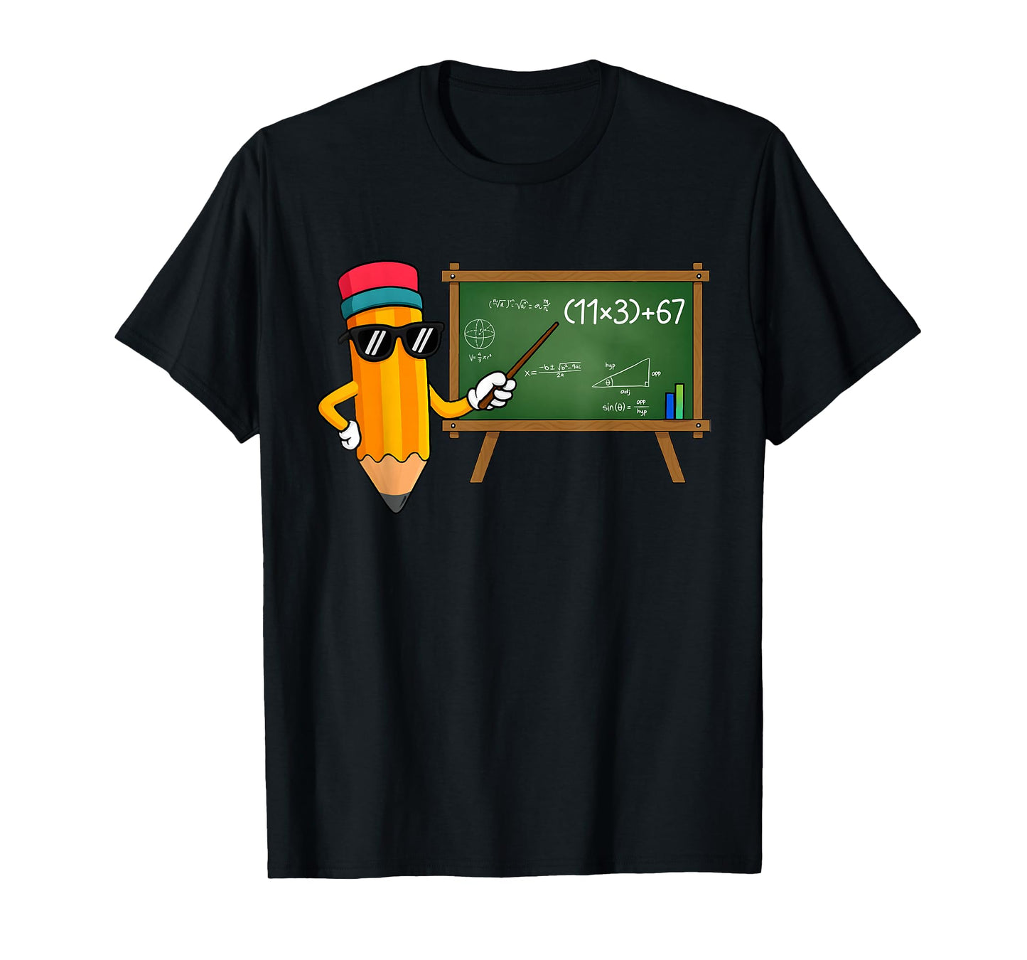 100 Days School Math Equation Do The Math 100 67 Pencil Meme T-Shirt