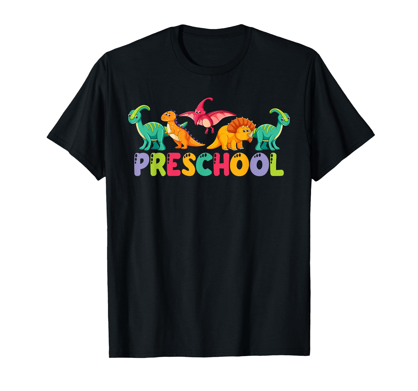 Retro Preschool Cute Dinosaur Preschool Teacher Kids Boys T-Shirt