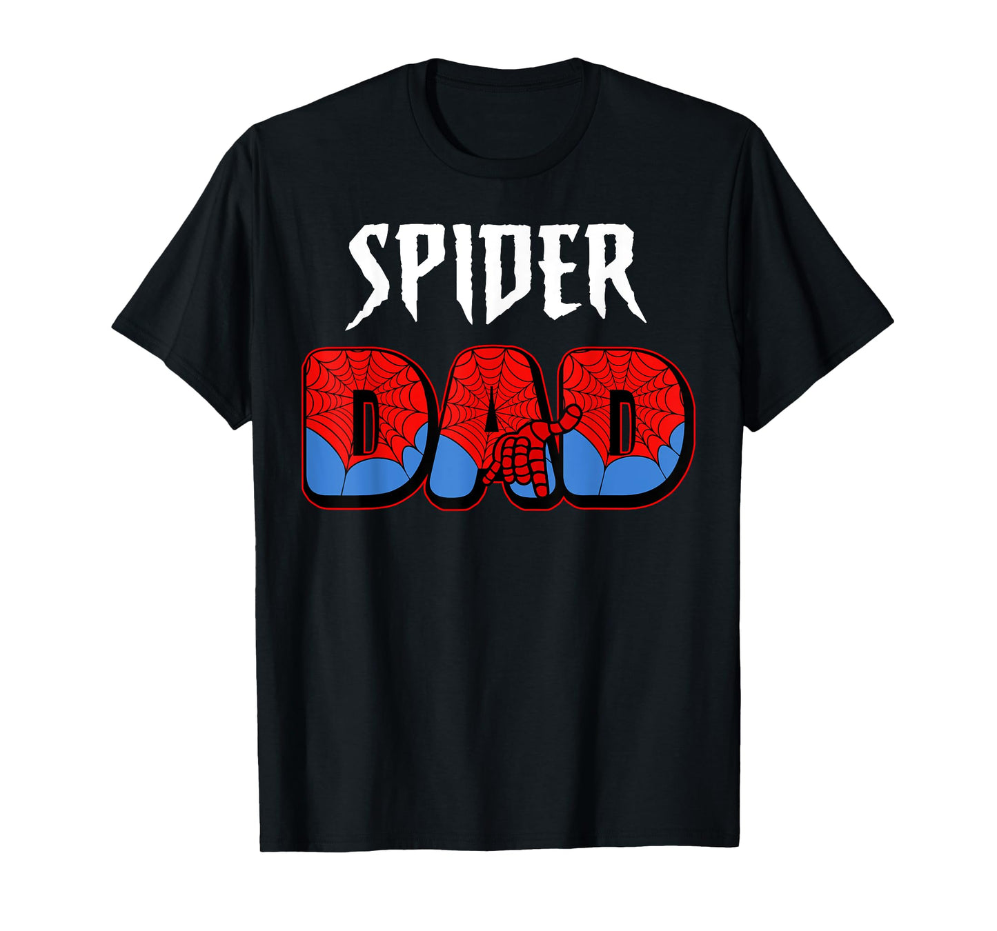 Mens Spider Dad Design Father's Day Matching Family Birthday T-Shirt