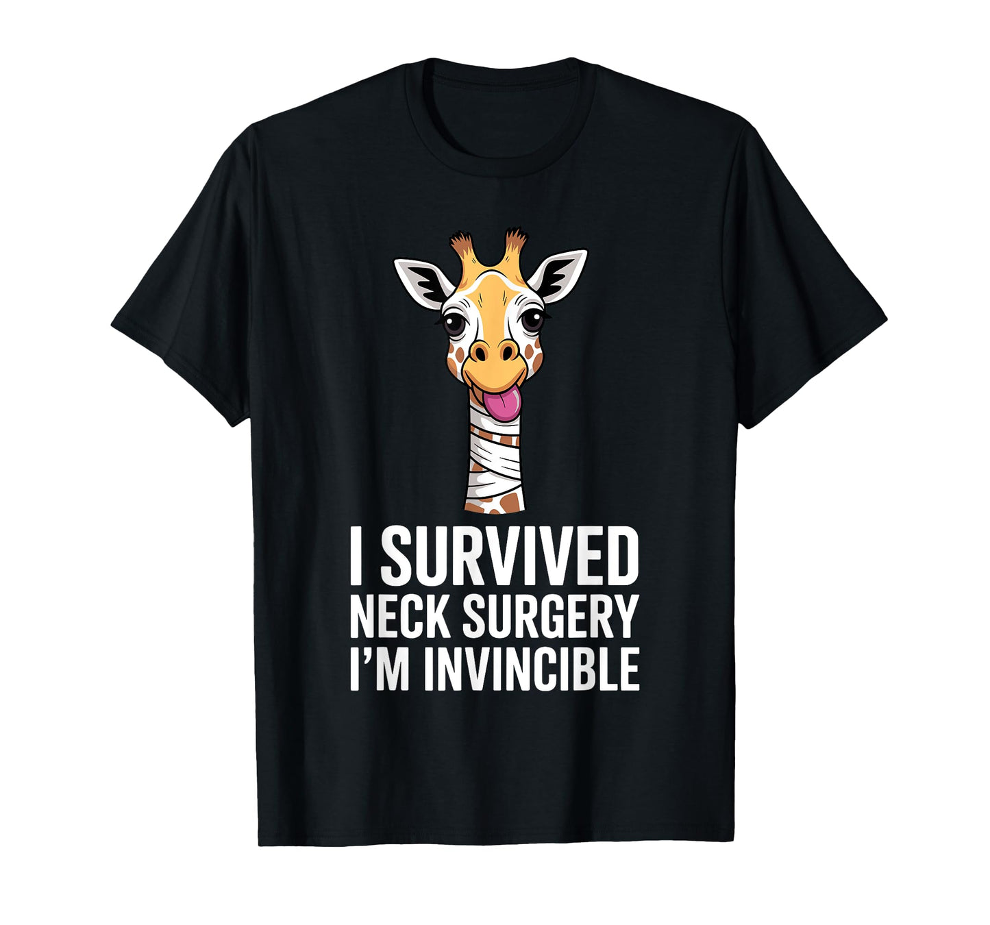 Neck Surgery Art For Men Women Kids Neck Surgery Recovering T-Shirt