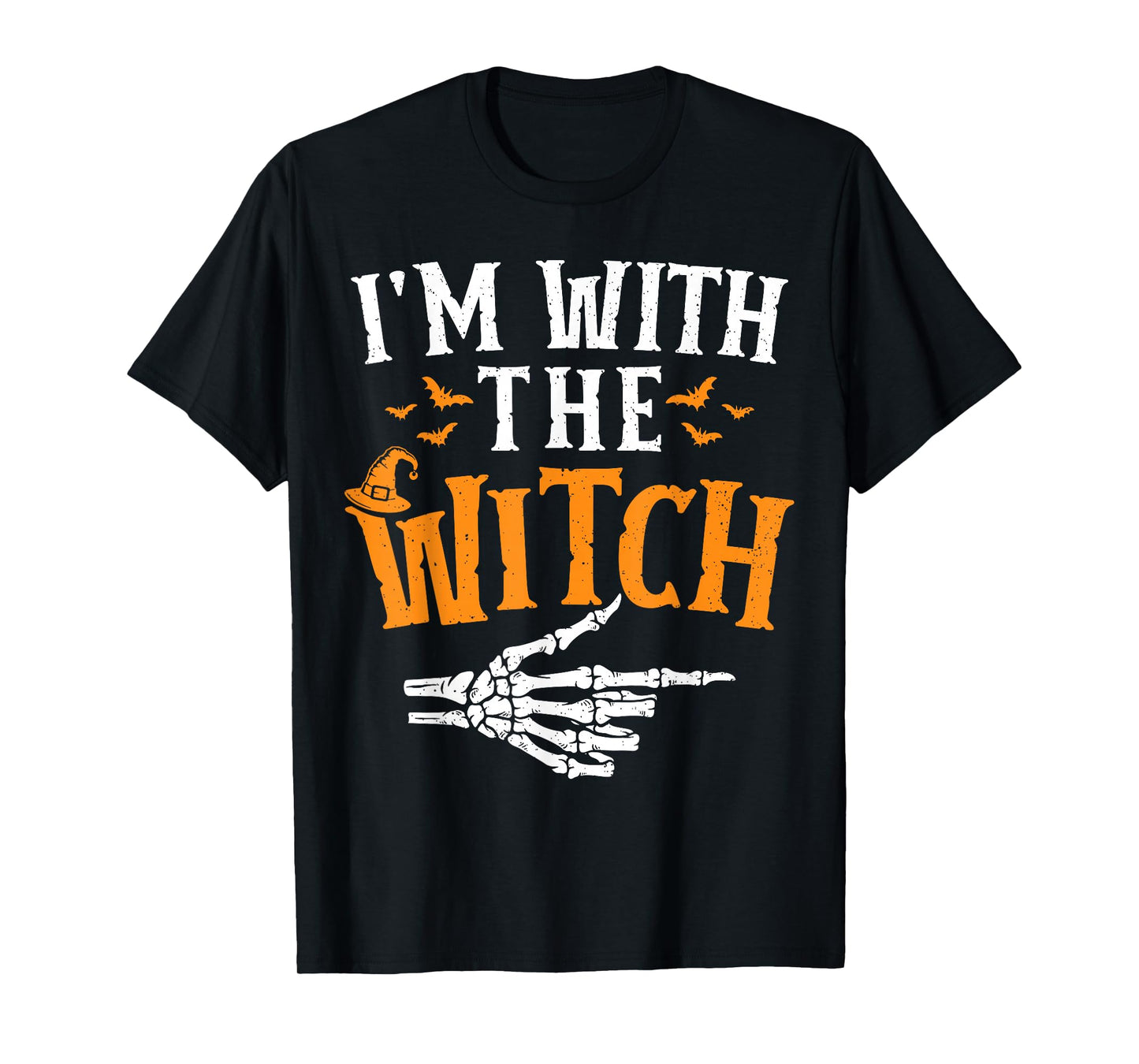 I'm with The Witch Funny Halloween Costume Women Men Kids T-Shirt