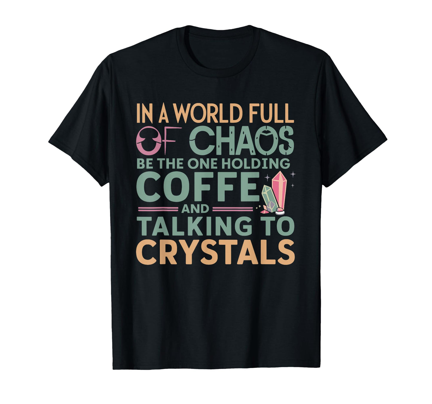 Funny Crystal Healing Crystals and Stones Meditation Yoga T-Shirt