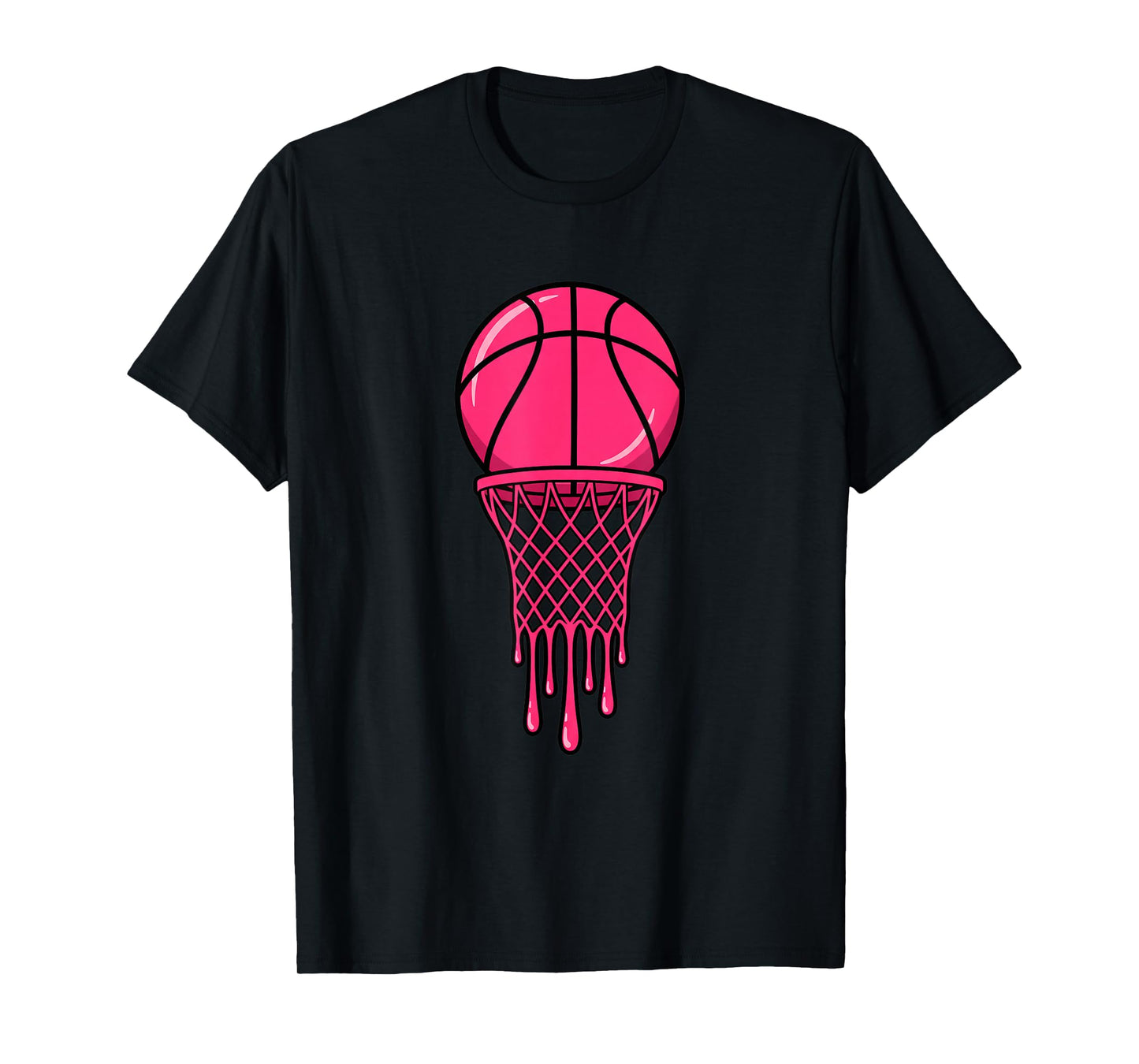 Basketball Drip Hoop, Bold Street Basketball Artwork T-Shirt