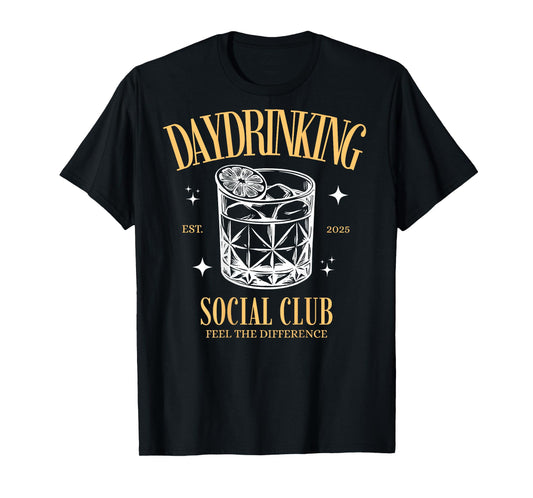 Daydrinking social club | Day Drinking Cocktail back print T-Shirt