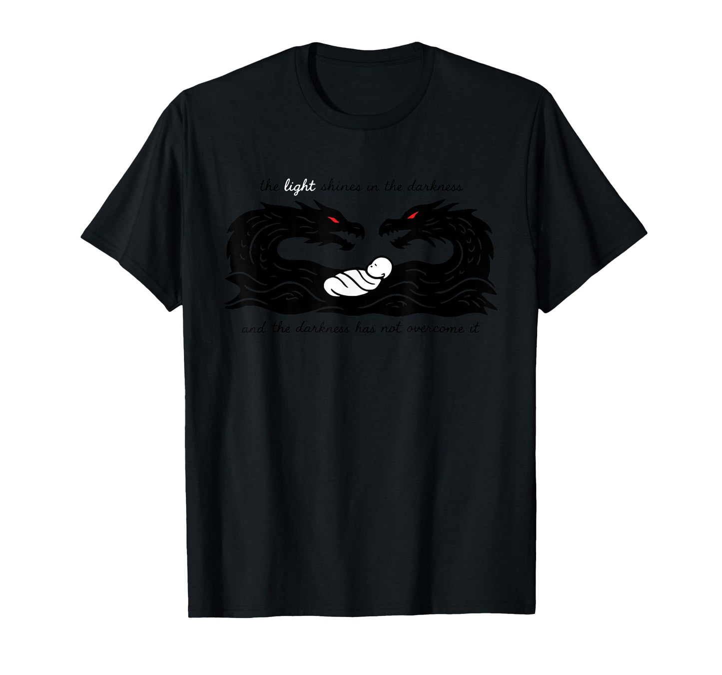 Light of The World Baby Jesus Christian Design T-Shirt