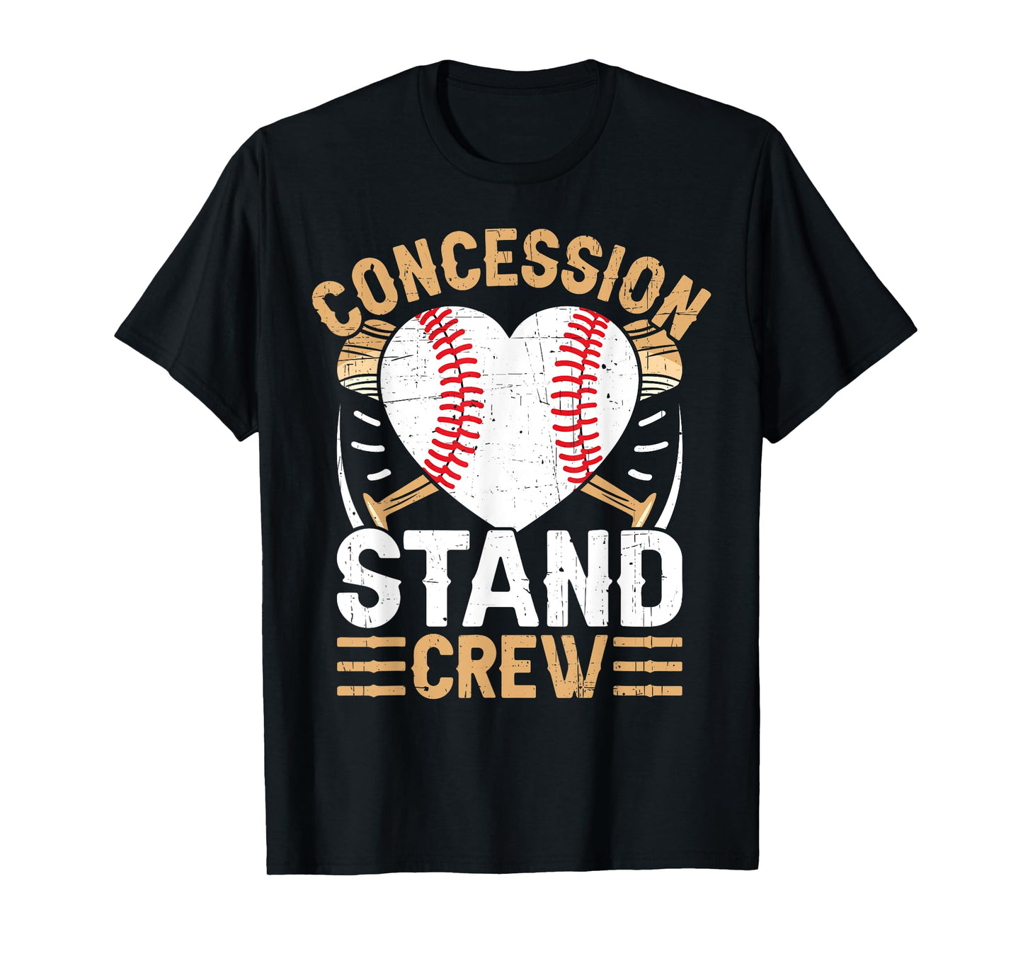 Concession Stand Crew Baseball Game Snack Food Fan Coach T-Shirt