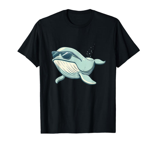 Cool Sunglasses Whale Costume for Boys and Girls T-Shirt