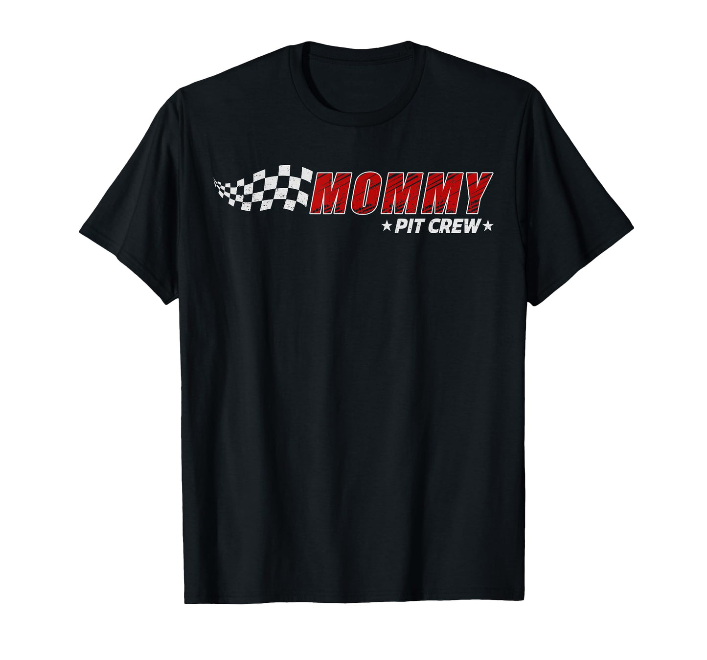 Mommy Pit Crew Race Car Birthday Family Matching Pit Crew T-Shirt