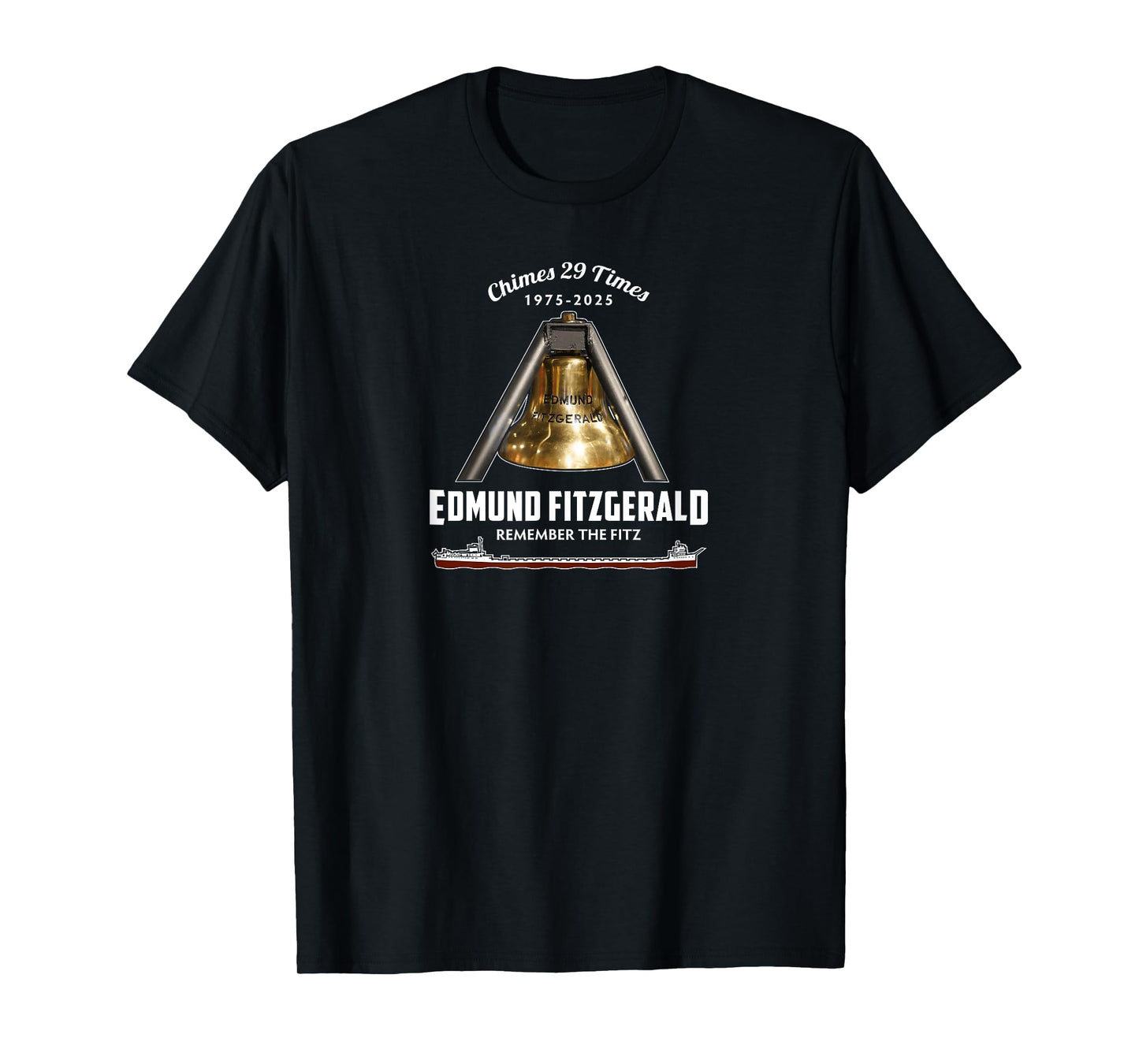 SS Edmund Fitzgerald Bell Lake Superior T-Shirt