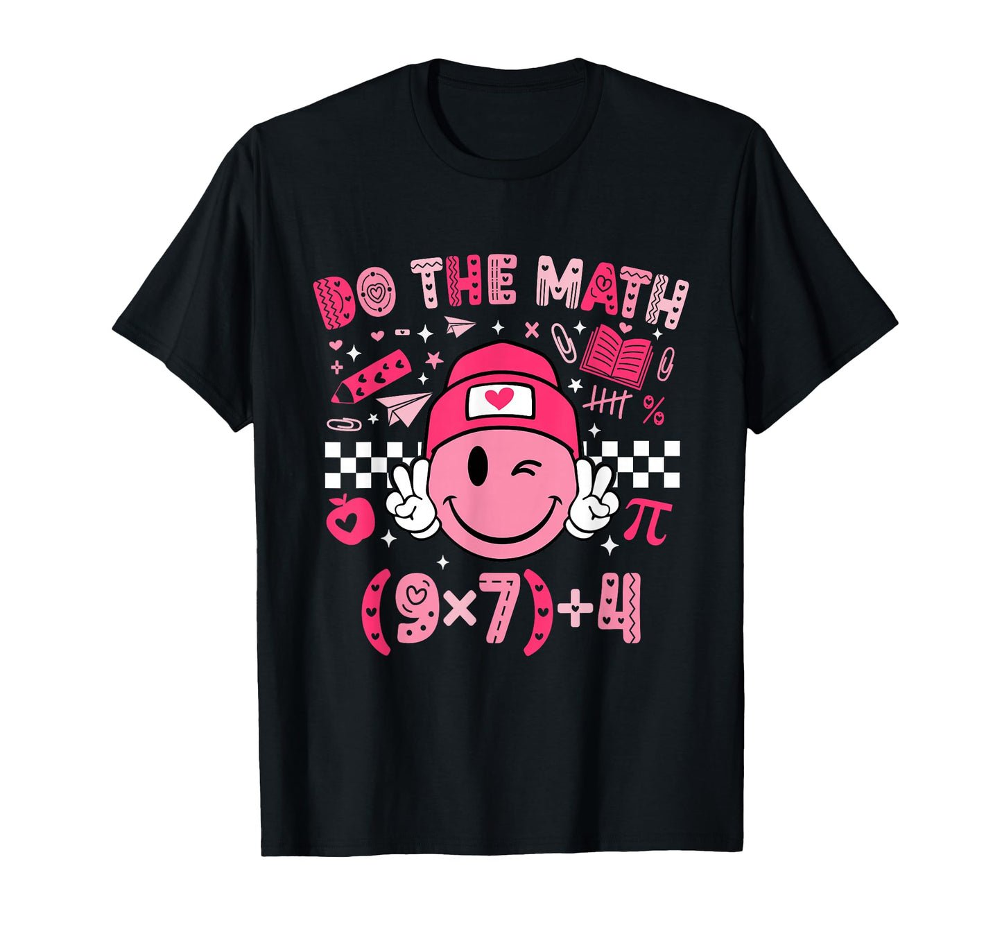 Do The Math Six Seven 76 Meme Valentine's Day Math Teacher T-Shirt