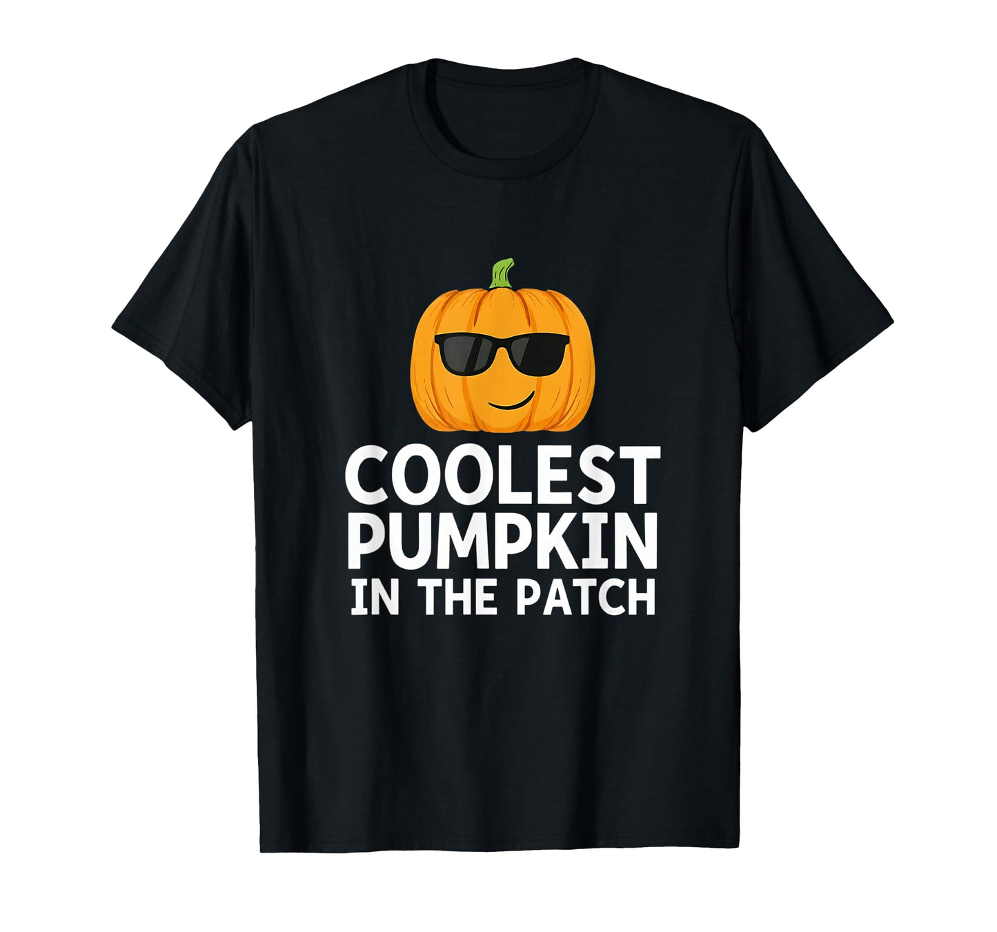Kids Coolest Pumpkin in The Patch Halloween Boys Teens Men T-Shirt