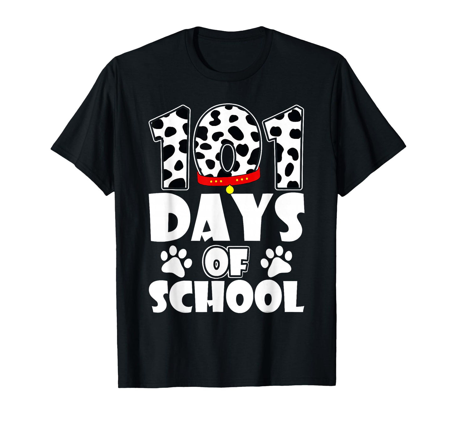 Cute Dog Happy 101 Days School 100 Days Student Teacher T-Shirt