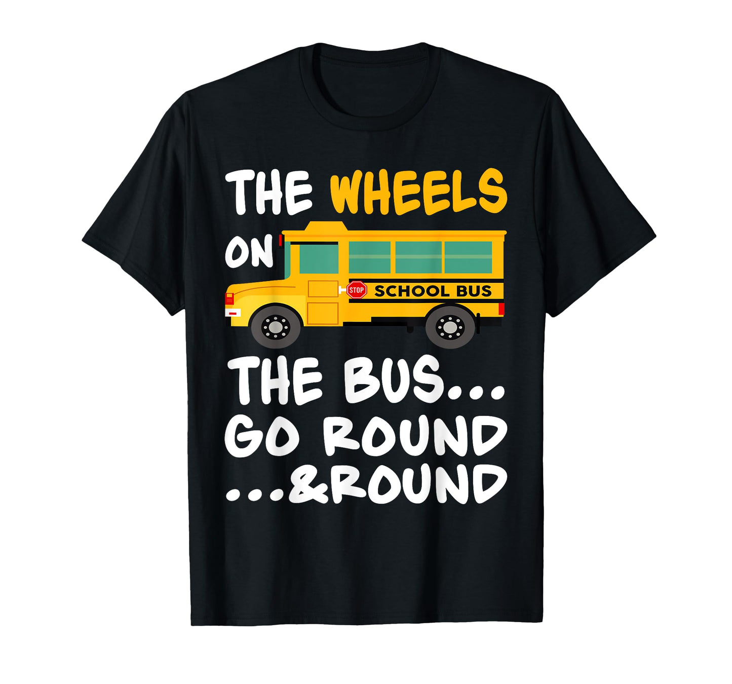The Wheels On The Bus Toddler Kids Back To School T-Shirt