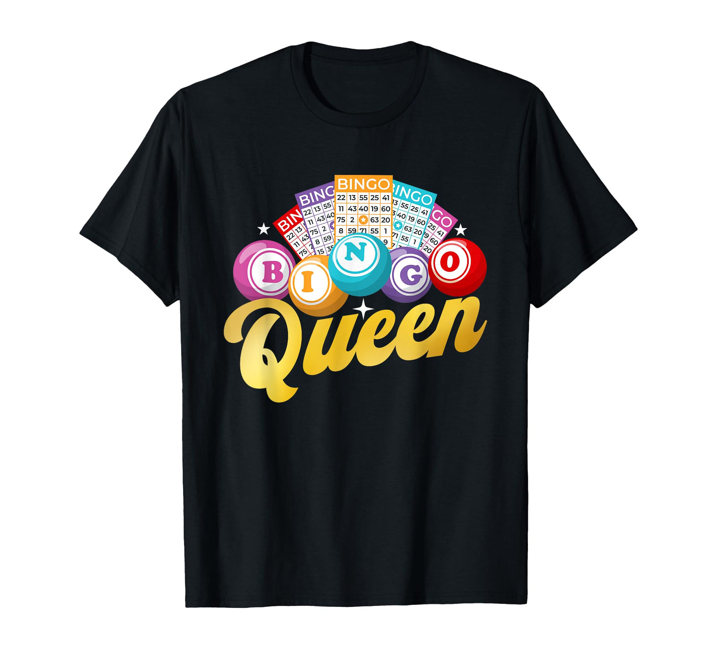 Bingo Queen - Bingo Lover Gambler Gambling T-Shirt