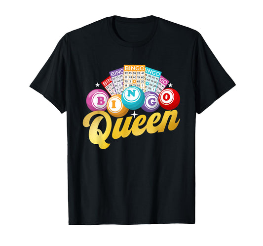 Bingo Queen - Bingo Lover Gambler Gambling T-Shirt