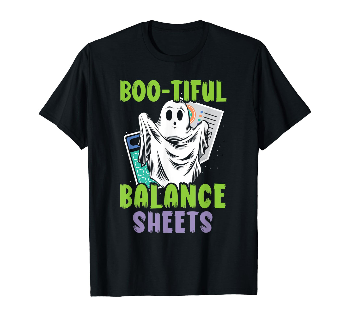Boo-tiful Balance Sheets Scary Accountant Halloween T-Shirt