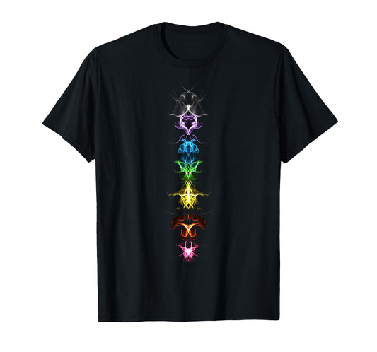 Fractal Chakra Buddhism Yoga Rainbow Symbol Spirituality T-Shirt