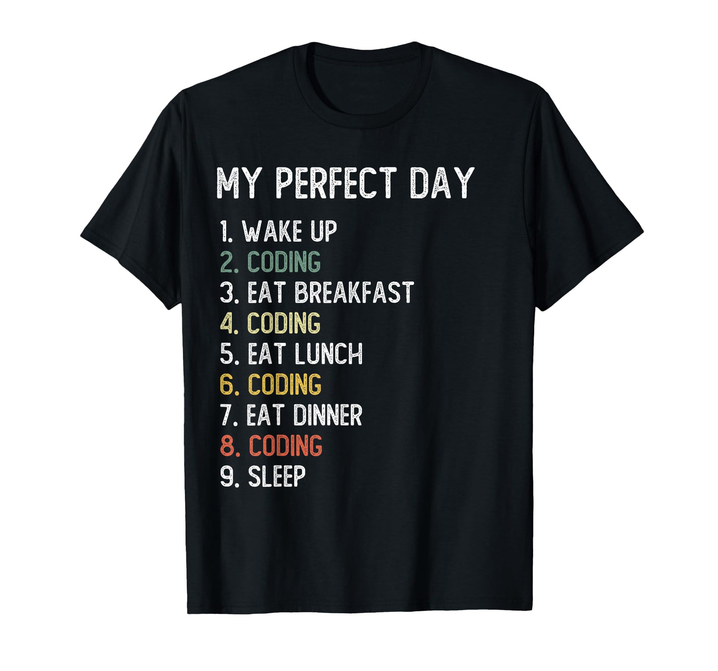 Perfect Day Coding Shirts Men Boys Teen Coding T-Shirt
